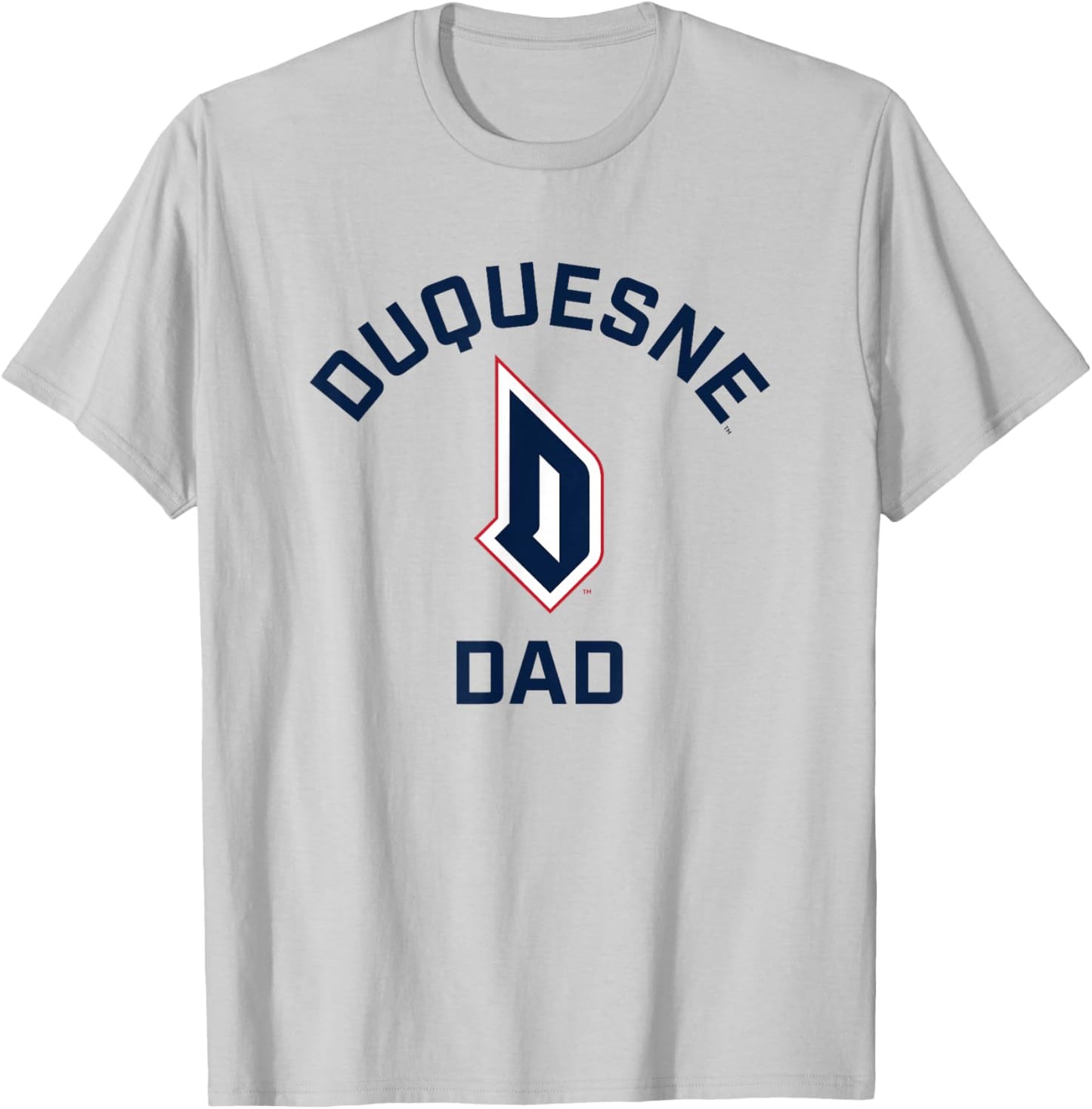 Duquesne University Dukes Arched Dad T-Shirt - T-Shirt | Ash