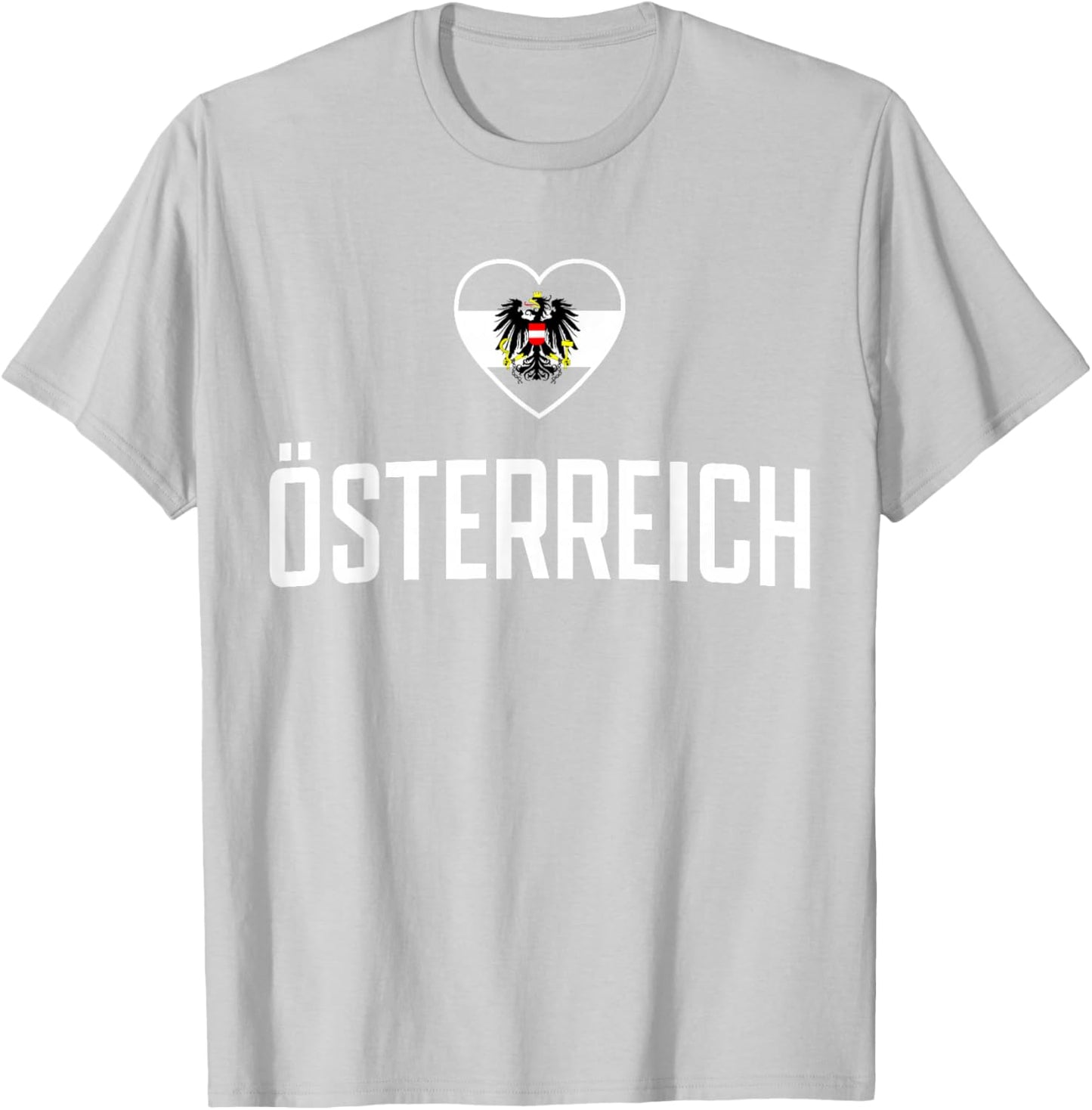 Österreich Flagge Adler für Fan T-Shirt - T-Shirt | Ash