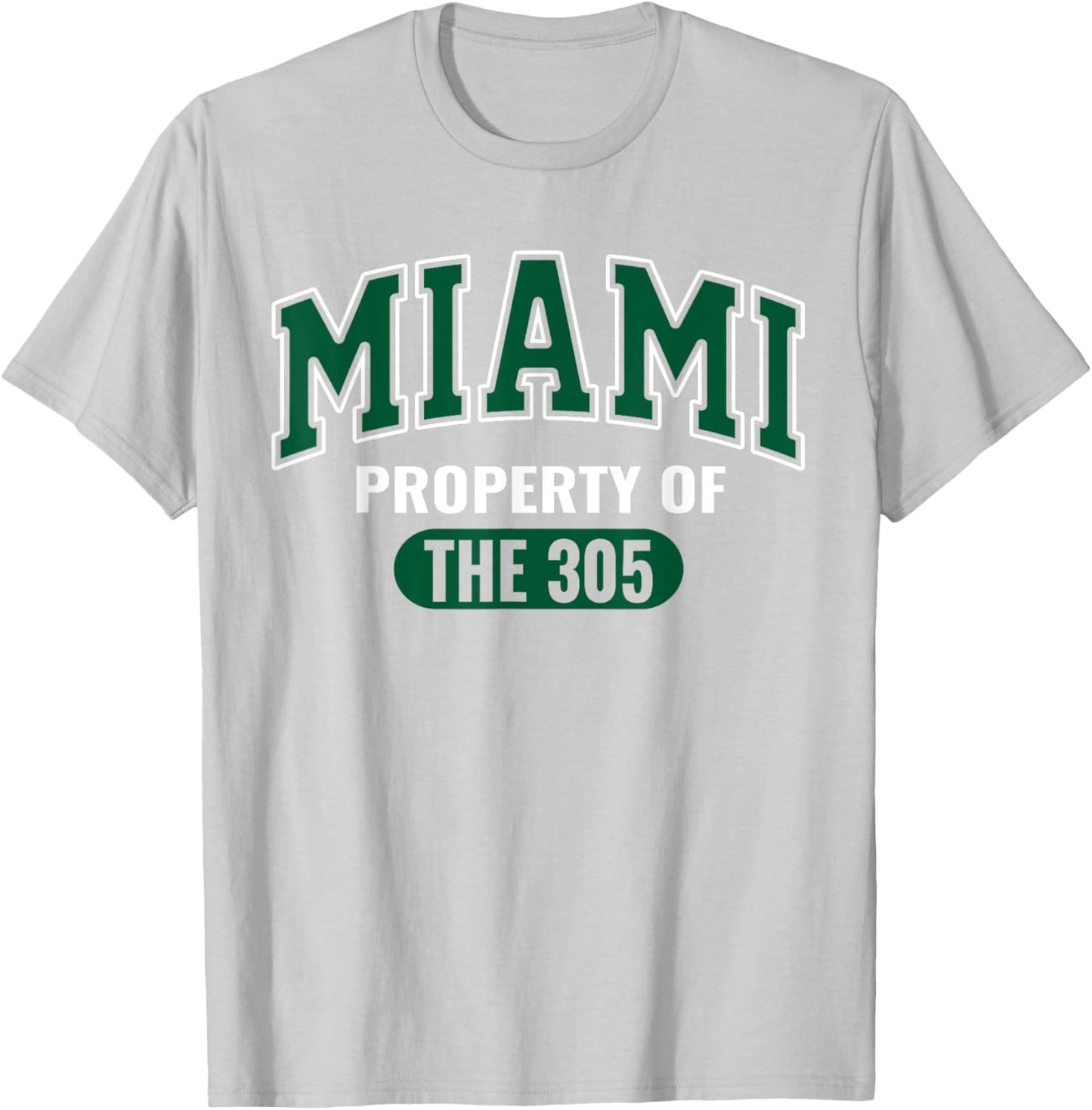 Miami 305 Clothing Iconic South Beach Urban Streetwear T-Shirt - T-Shirt | Ash