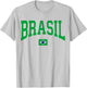 Brazil T Shirt Women Men Kids Brasil Gift Brazilian Flag T-Shirt - T-Shirt | Ash