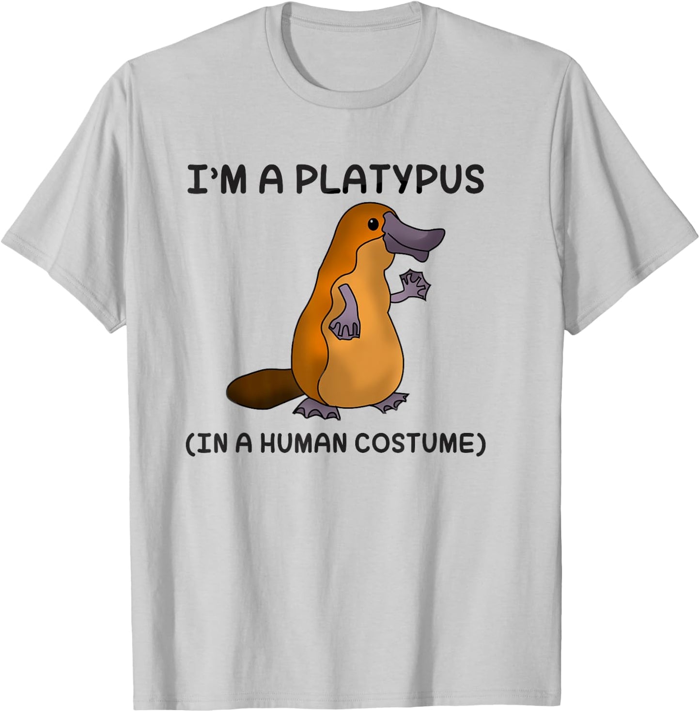 Platypus in a Human Costume Shirt for Kids T-Shirt - T-Shirt | Ash