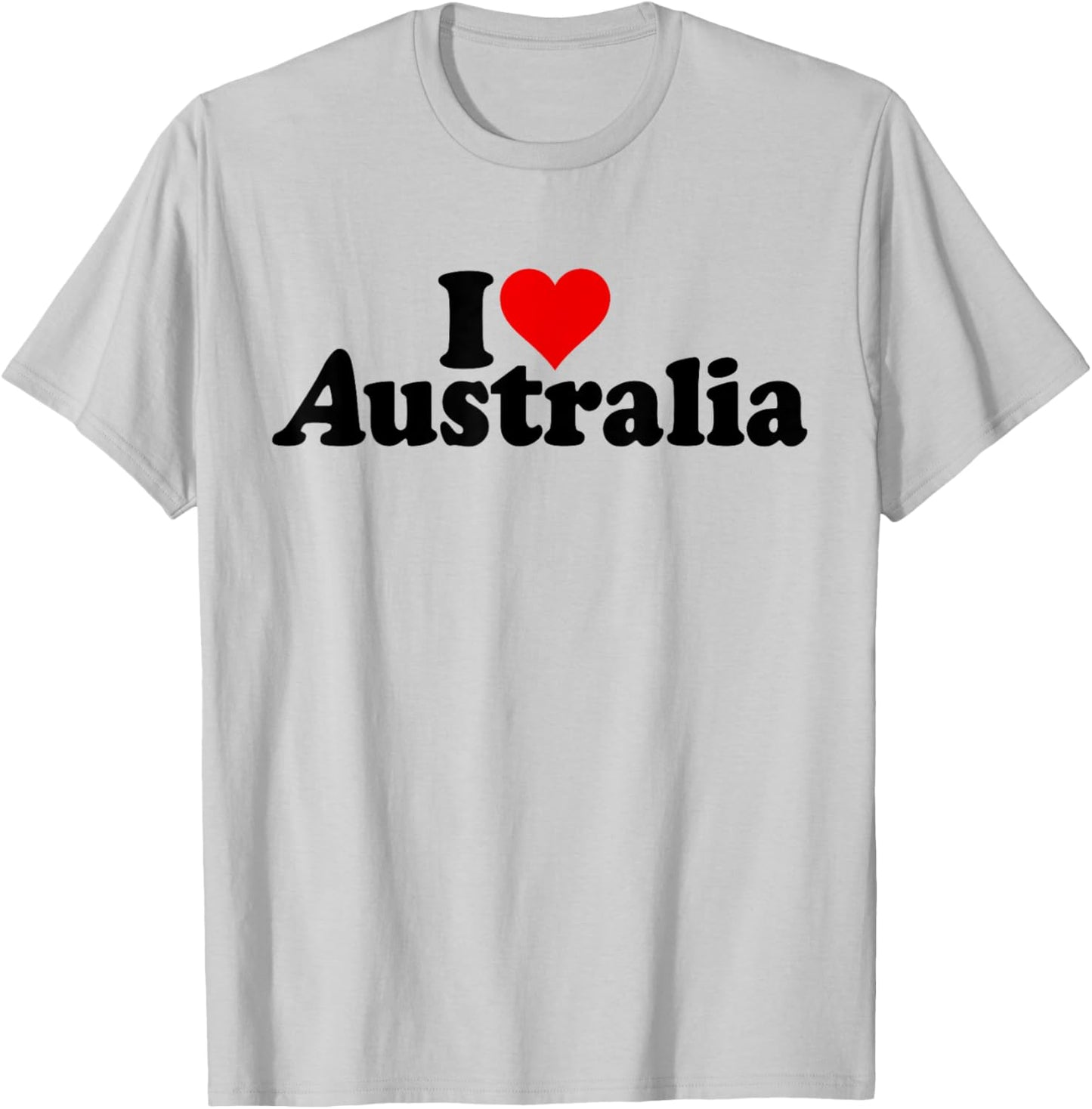 I Love Heart Australia T-Shirt - T-Shirt | Ash