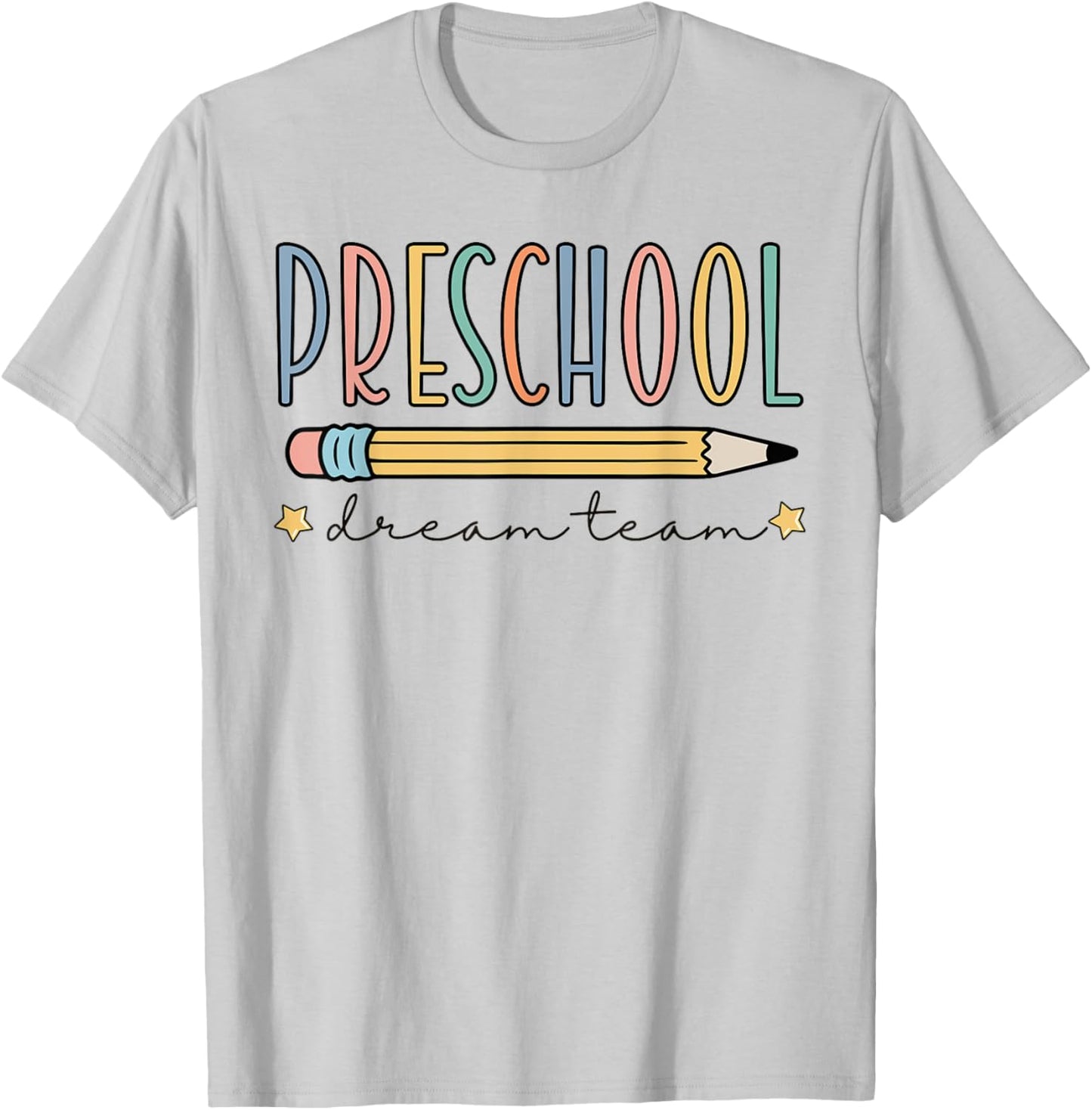 Preschool Dream Team Retro Back To School Teacher Student Women Girls Kids T-Shirt - T-Shirt | Ash
