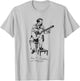 Tfantasy Francisco Trrega Spanish Classical Guitar Music , -Adults, Grey, Small, Short Sleeve, Cotton Blend, Classic Fit, T Back, Round Neck, Casual T-Shirt - T-Shirt | Ash