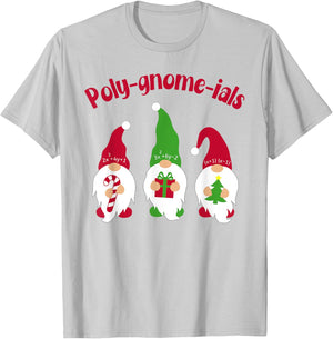 Funny Math Teacher Poly Gnome Ials Gnomes Math Pun Algebra T T-Shirt - T-Shirt | Ash