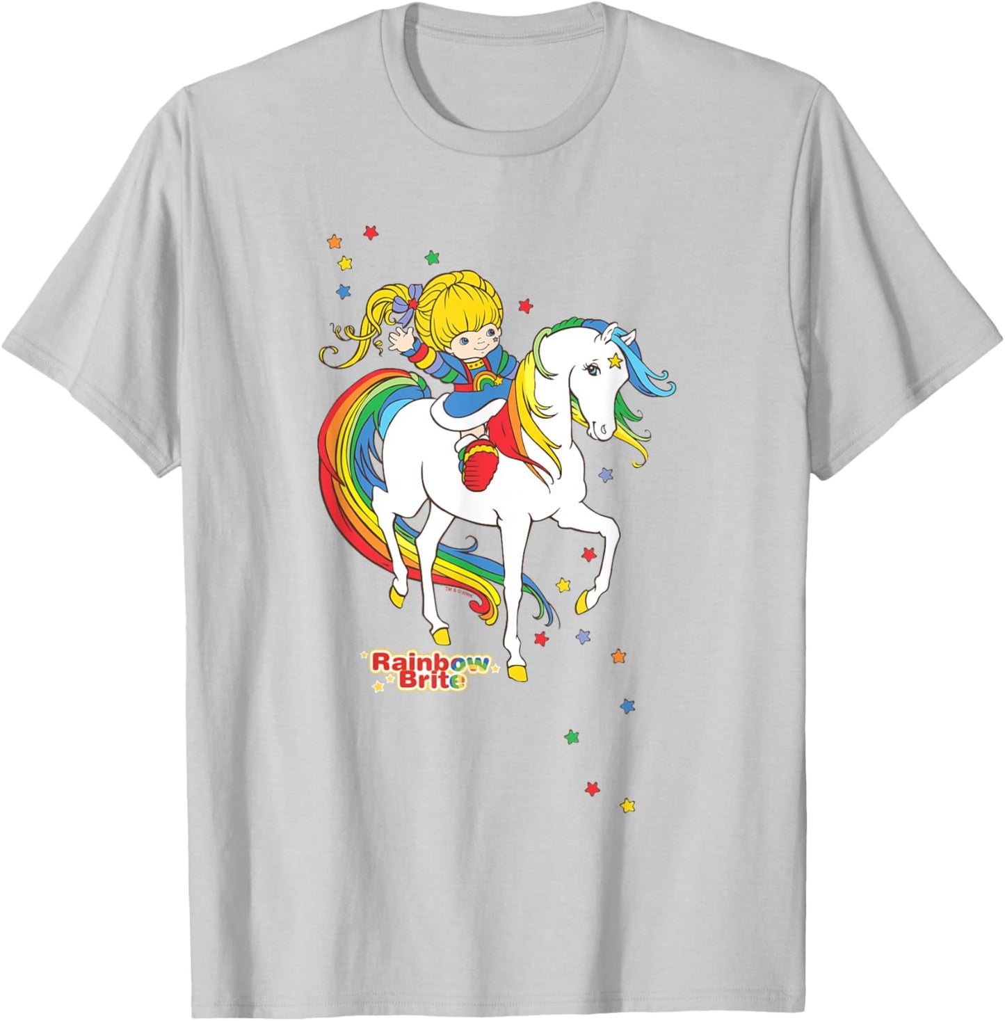 Rainbow Brite & Starlite Best Friends Vintage Sparkle Duo T-Shirt - T-Shirt | Ash