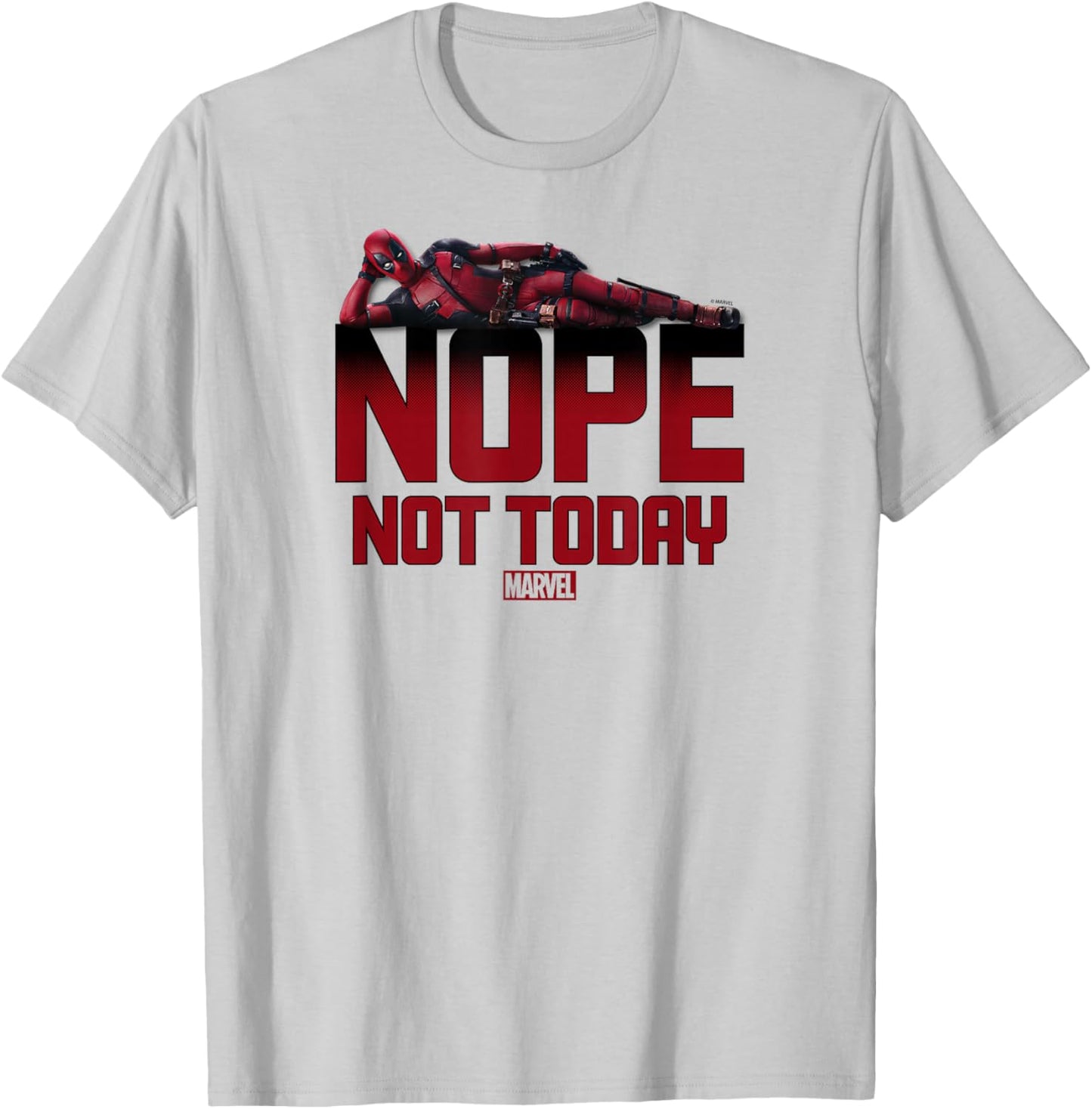 Deadpool - Nope Not Today T-Shirt - T-Shirt | Ash
