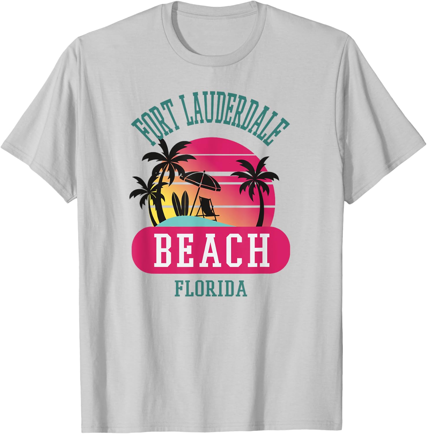 "Fort Lauderdale" Florida Beach FL Men Women T-Shirt - T-Shirt | Ash