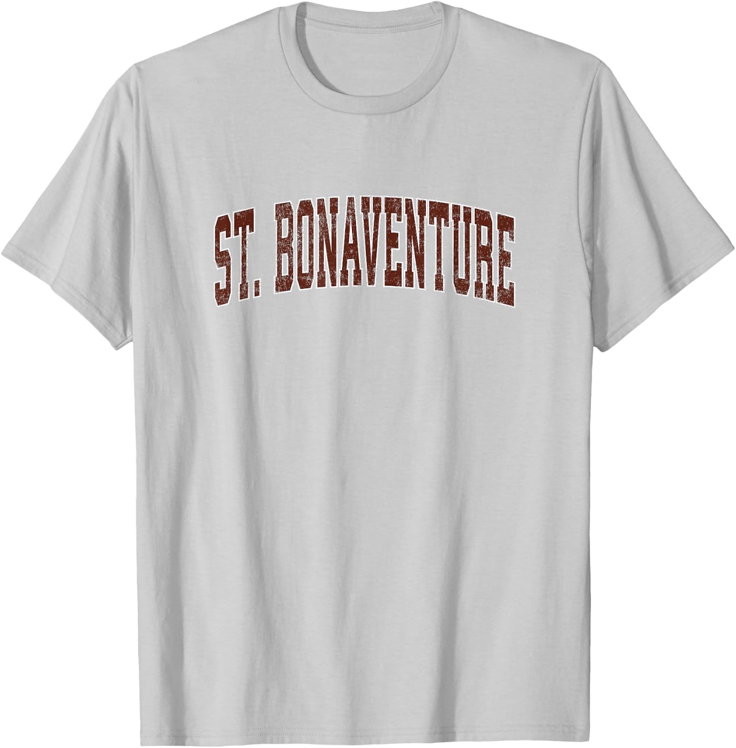 St. Bonaventure New York NY Vintage Athletic Sports T-Shirt - T-Shirt | Ash