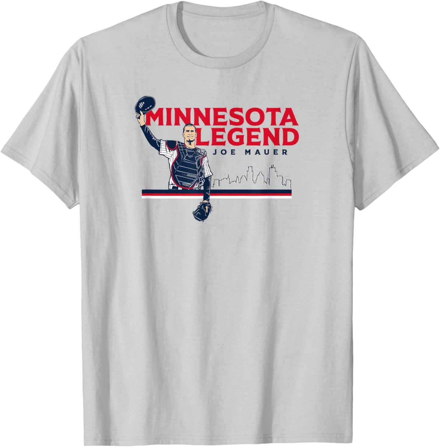Joe Mauer - Minnesota Legend - Minnesota Baseball T-Shirt - T-Shirt | Ash