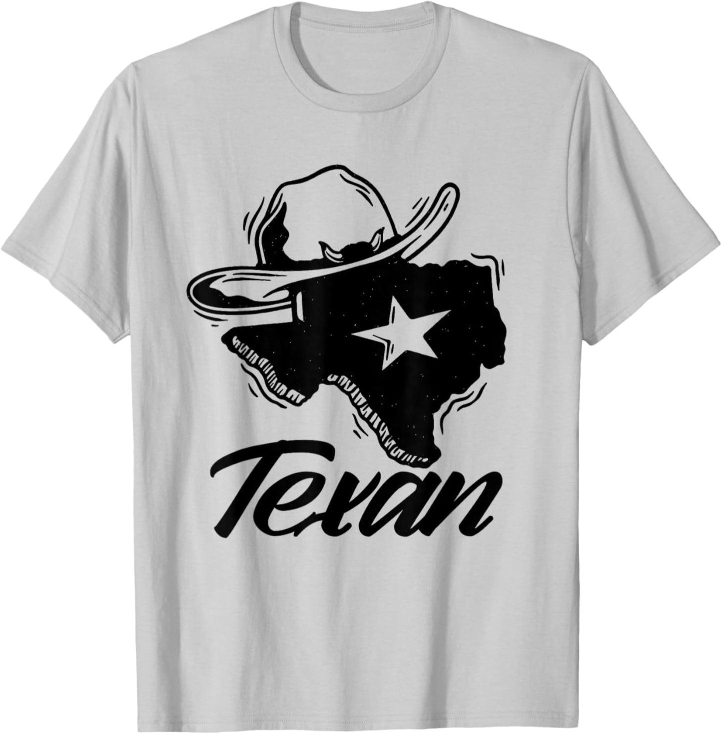 Texan Texas Patriotic Pride T-Shirt - T-Shirt | Ash