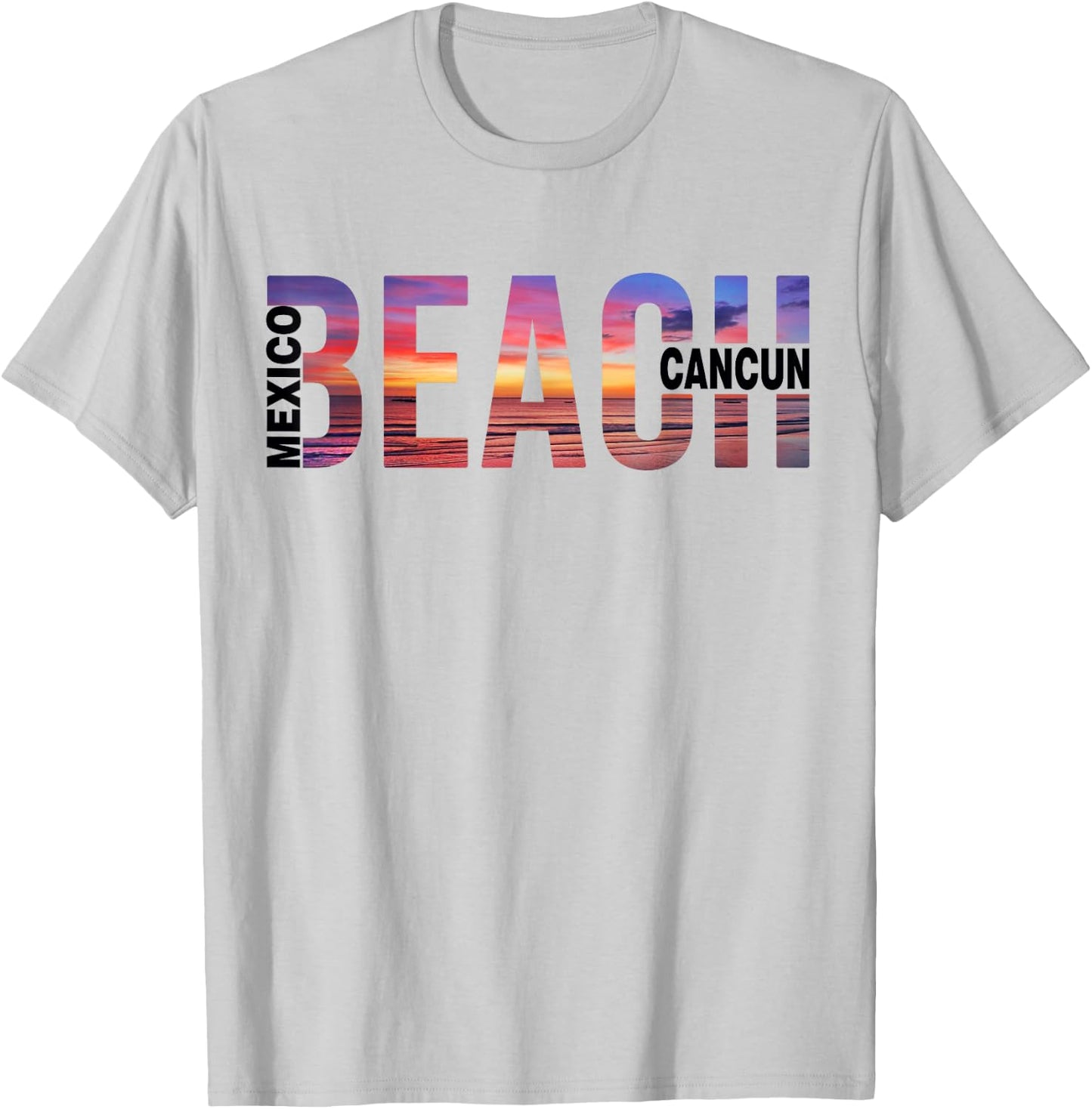 Can Cun Palm Trees Beach Mexico Vacation Family Women Kids T-Shirt - T-Shirt | Ash