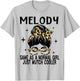 MELODY Costume Cute Definition Personalized Name MELODY T-Shirt - T-Shirt | Ash