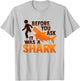 Amputee Joke Leg Prosthetic Shark Design for a Leg Amputee T-Shirt - T-Shirt | Ash