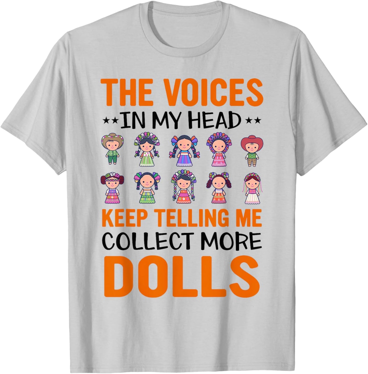 Collectible Doll Porcelain Doll Antique Doll Lover T-Shirt - T-Shirt | Ash