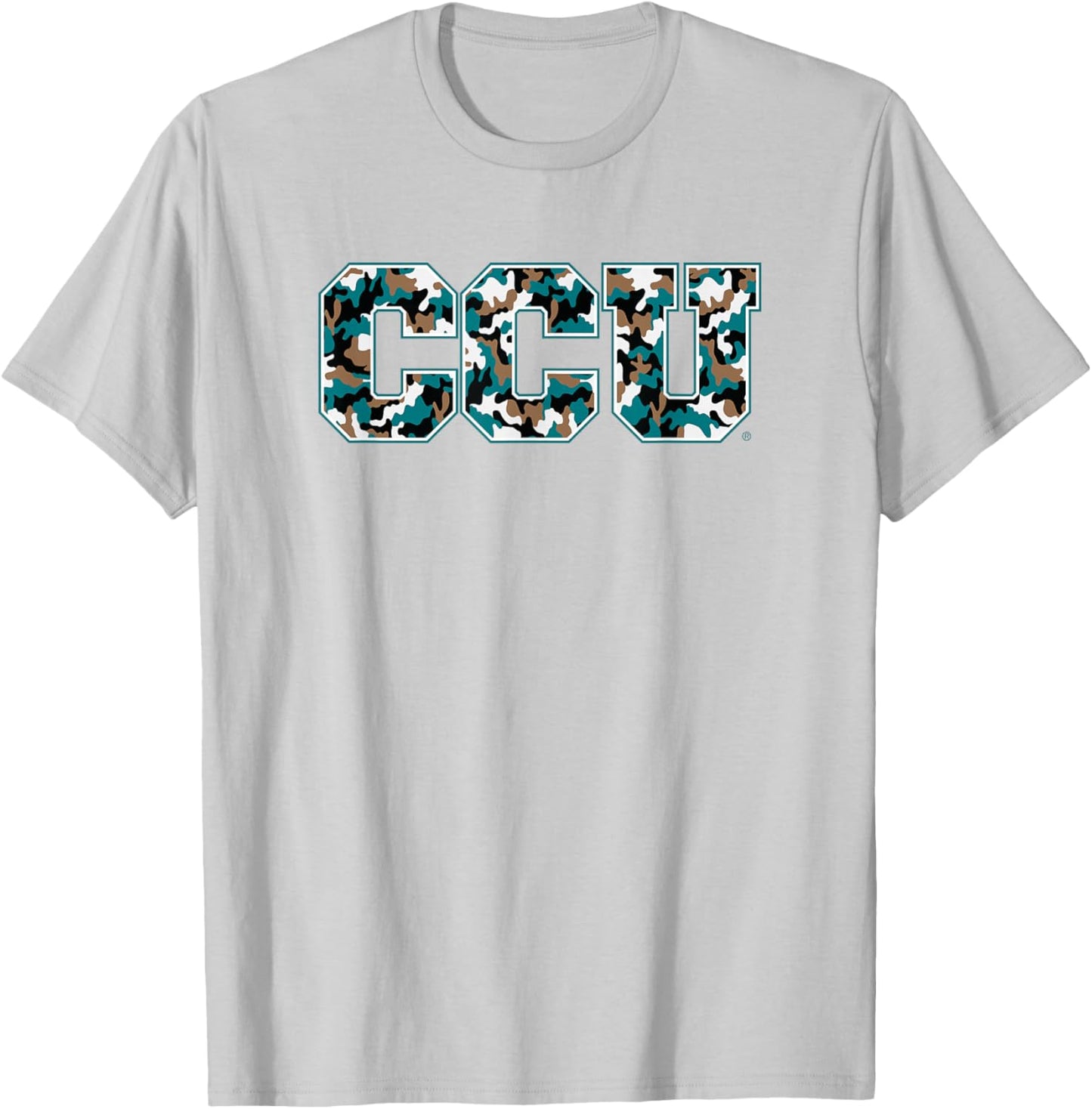 Coastal Carolina University CCU Camo T-Shirt - T-Shirt | Ash