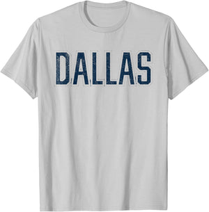 Dallas Vintage Retro T-Shirt - T-Shirt | Ash