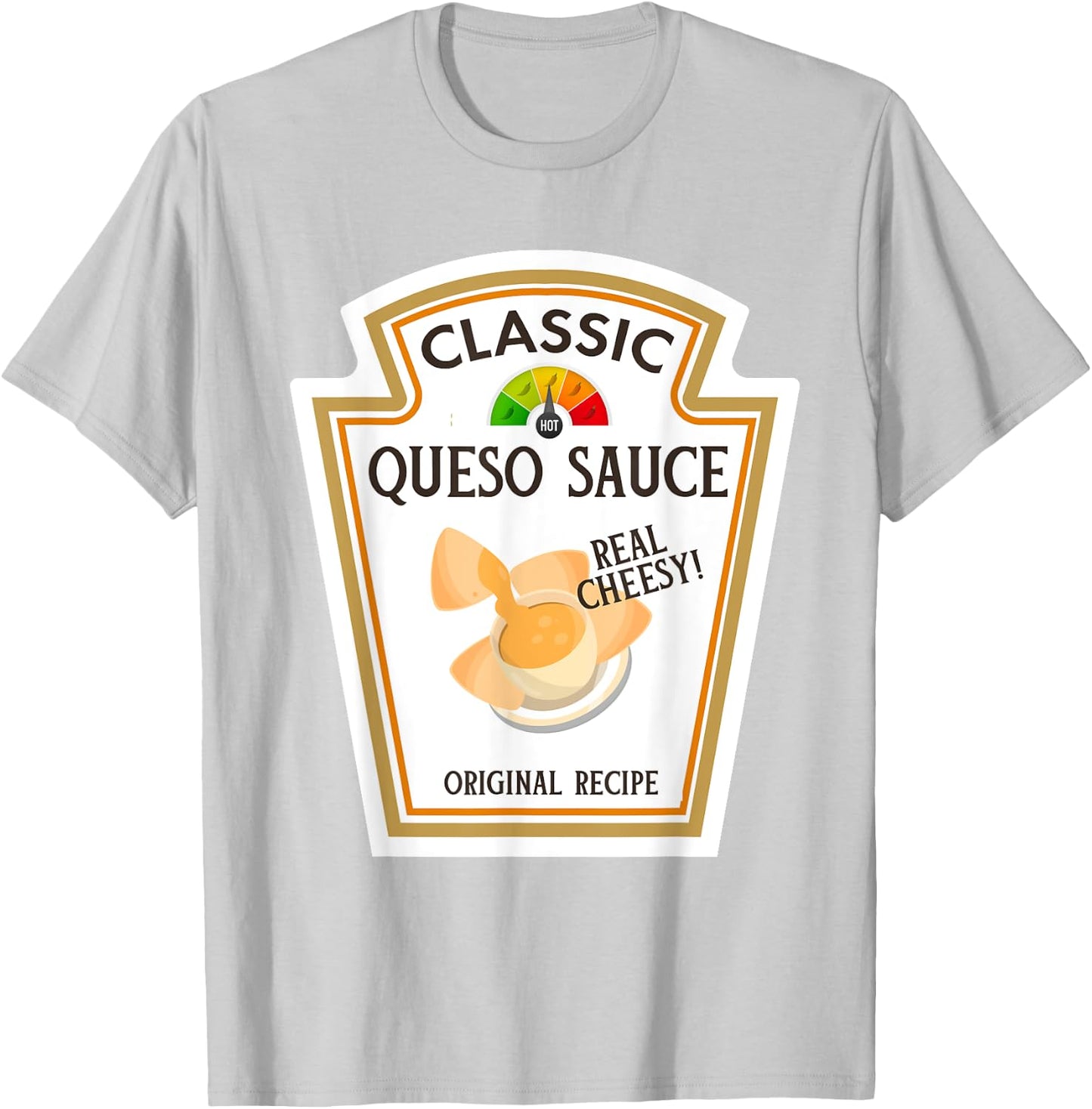 Queso Sauce DIY Halloween Costume Matching Group Cheese T-Shirt - T-Shirt | Ash