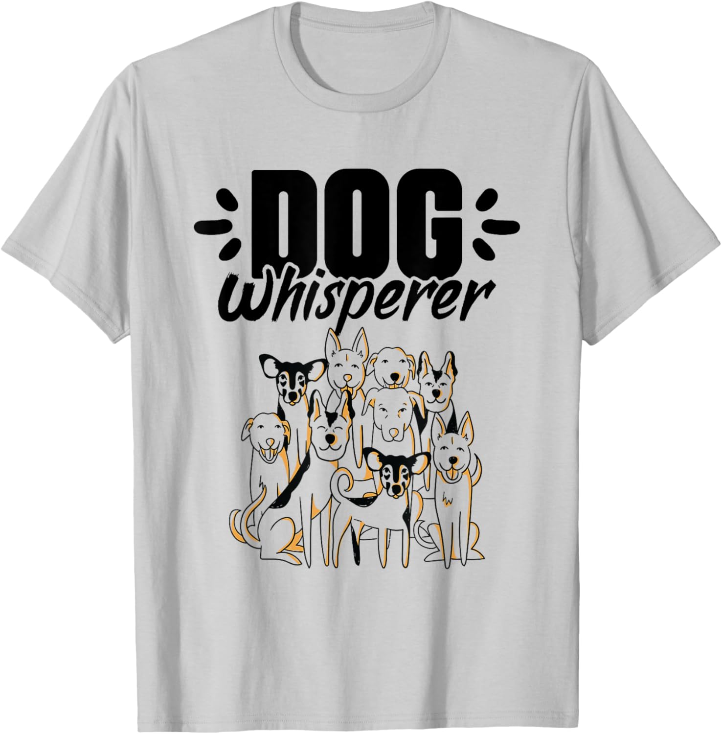 Dog Whisperer Breeds Pup Pet Lover Whisperer Trainer T-Shirt - T-Shirt | Ash