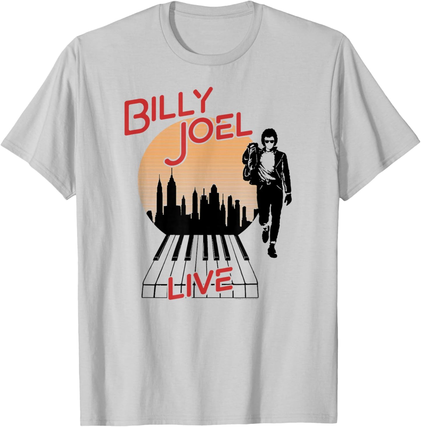 Billy Joel - Live in the City T-Shirt - T-Shirt | Ash