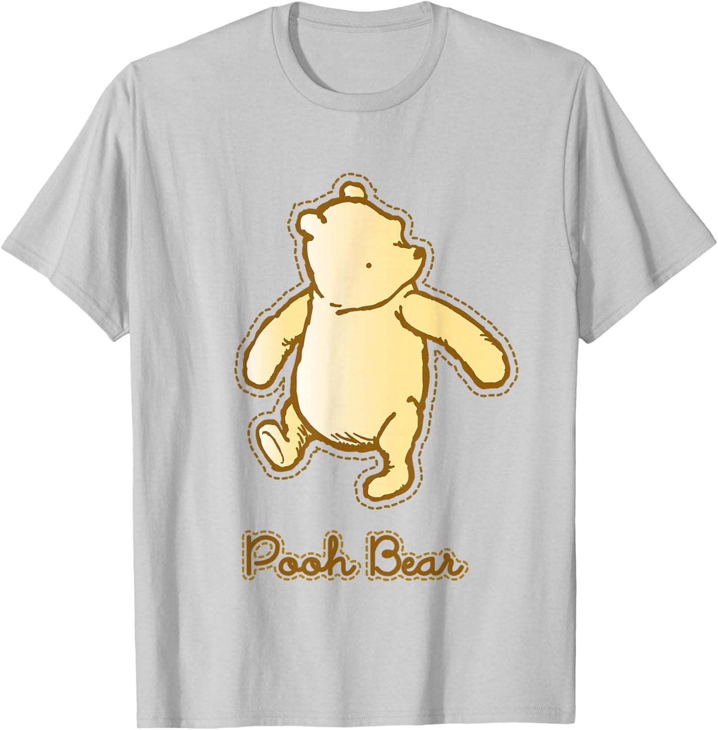 Disney Winnie the Pooh Classic Pooh Center Icon T-Shirt - T-Shirt | Ash