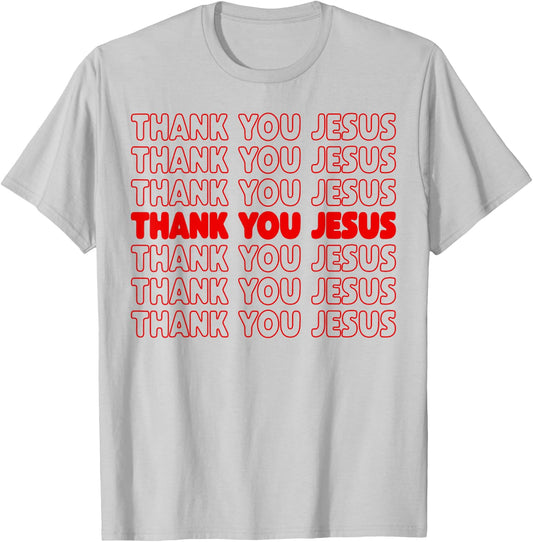 Thank You Jesus Red Bible Pride Men T-Shirt - T-Shirt | Ash