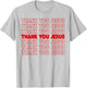Thank You Jesus Red Bible Pride Men T-Shirt - T-Shirt | Ash