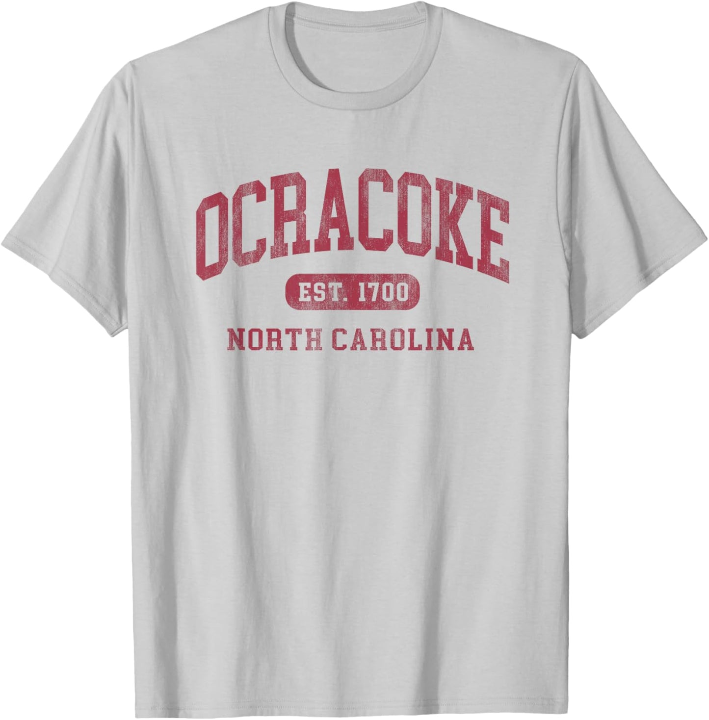 Ocracoke North Carolina Vintage Established 1700 Souvenir T-Shirt - T-Shirt | Ash