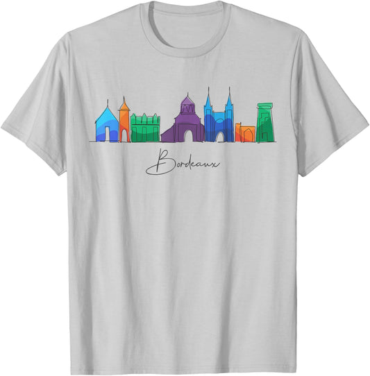 Travel Europe France Bordeaux French Vacation Souvenir T-Shirt - T-Shirt | Ash