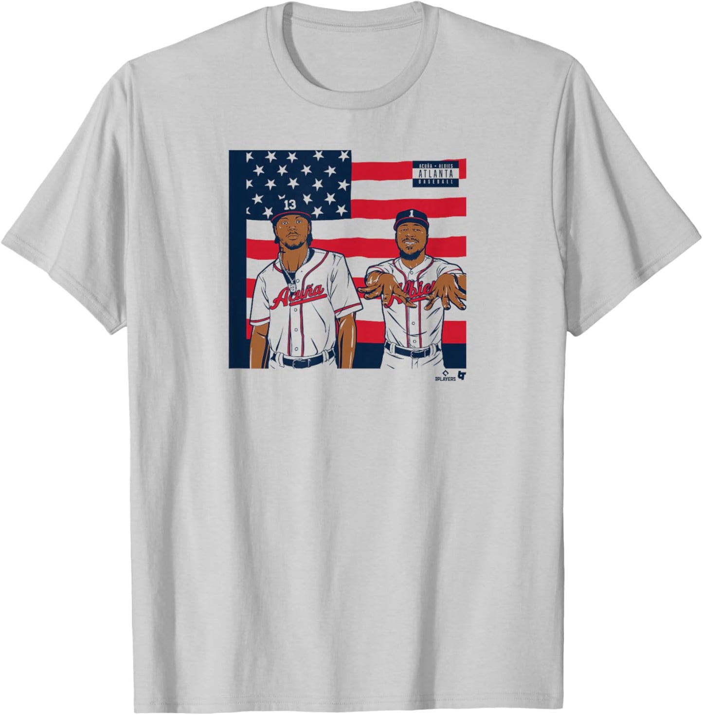 Ronald Acuña Jr. & Ozzie Albies - Icons - Atlanta Baseball T-Shirt - T-Shirt | Ash
