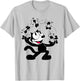 Felix Cat Juggling Mice Vintage Cartoon Retro Graphic Fun T-Shirt - T-Shirt | Ash