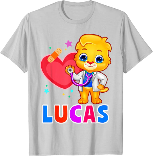 Doctor For Kids | Doctor Lucas Loved By Boys & Girls T-Shirt - T-Shirt | Ash