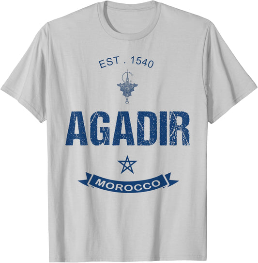 Agadir Moroccan T-Shirt - T-Shirt | Ash