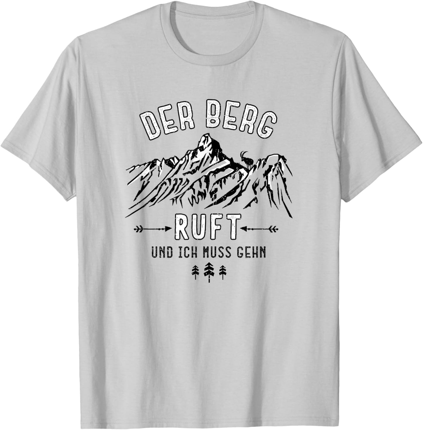 Der Berg ruft - Mountains Calling in german T-Shirt - T-Shirt | Ash