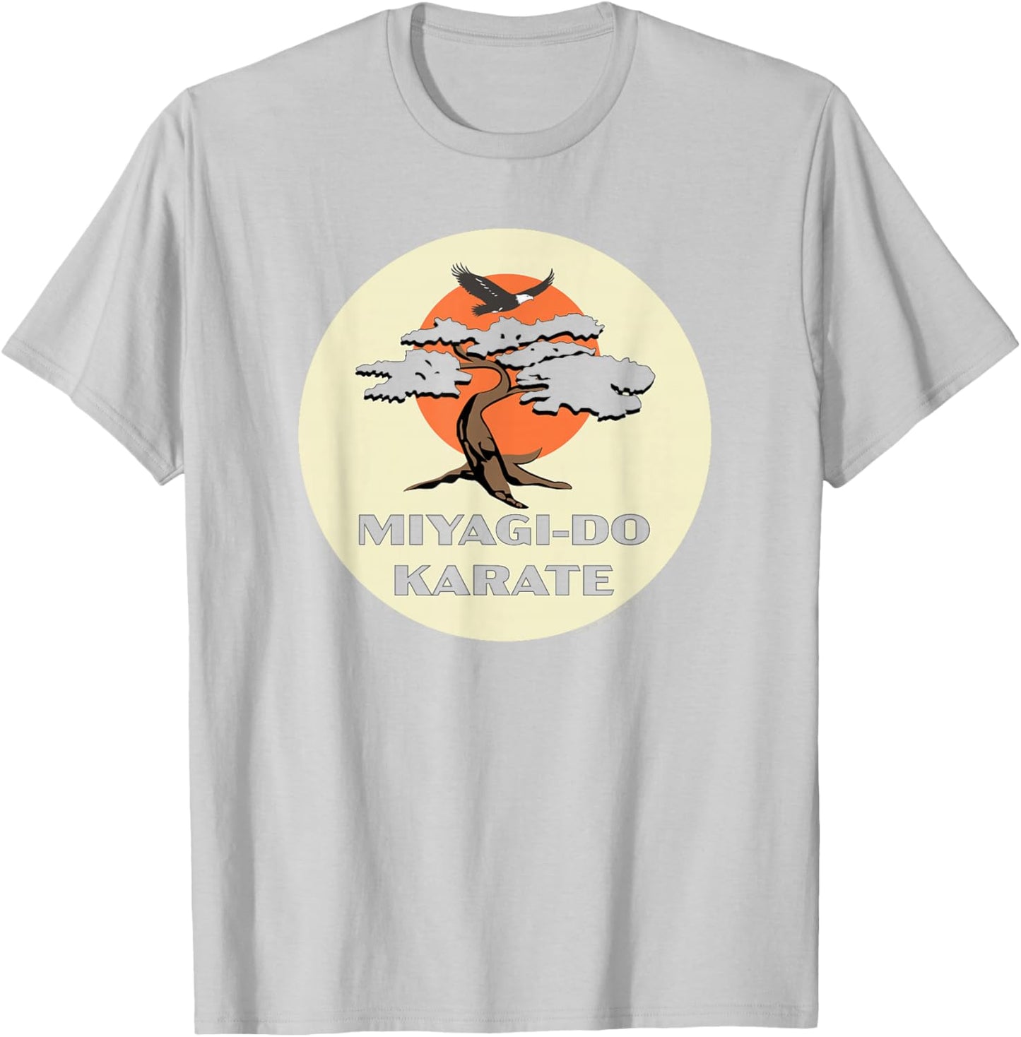 Cobra Kai Miyagi-Do Karate Eagle Fang Bonsai Tree Dojo Logo T-Shirt - T-Shirt | Ash