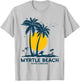 Family Vacation Retro Sunset South Carolina Myrtle Beach T-Shirt - T-Shirt | Ash