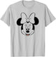 Disney Minnie Mouse Classic Pretty Face Vintage Logo T-Shirt - T-Shirt | Ash