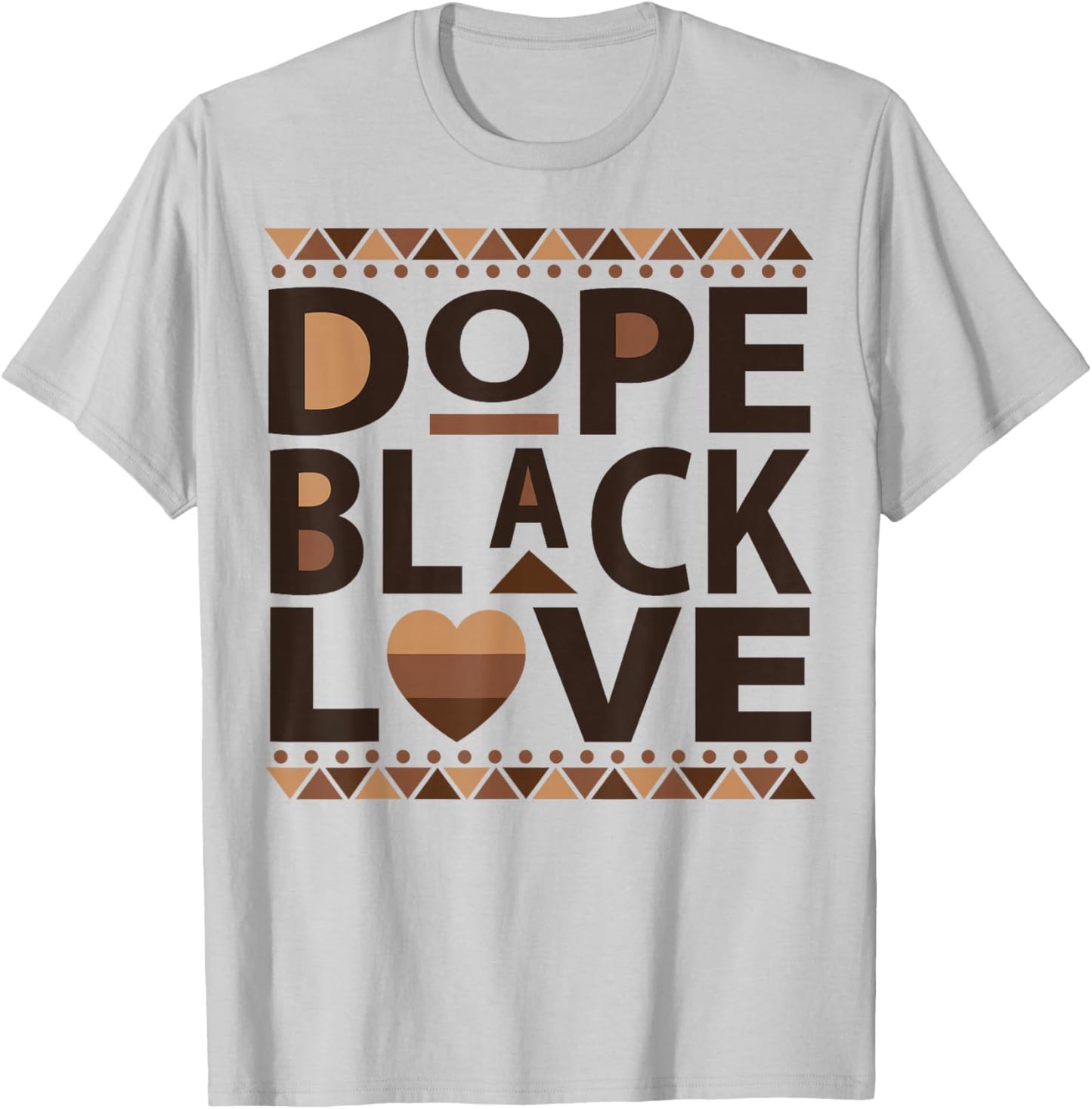 Dope Black Love Matching Couple His and Her Anniversary T-Shirt - T-Shirt | Ash