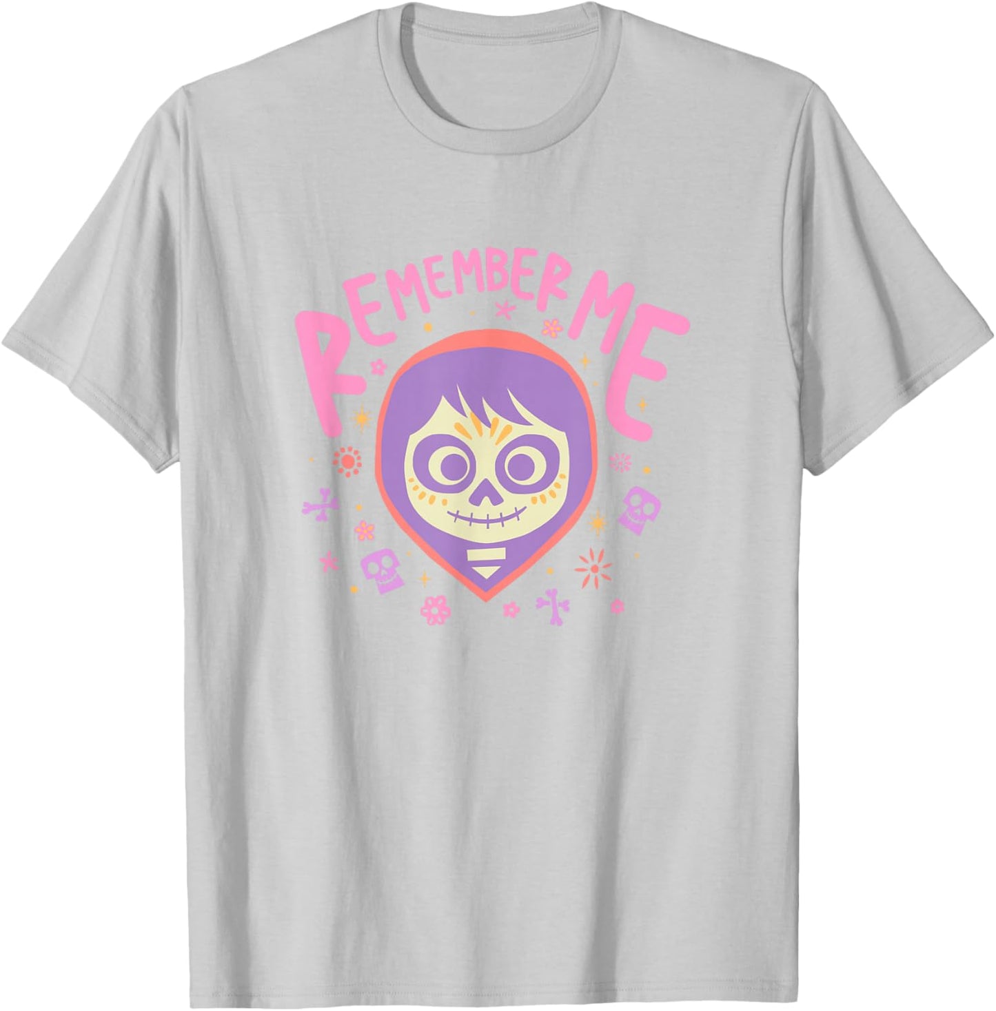Disney Pixar Coco Miguel Remember Me Cute Pastel Colors Logo T-Shirt - T-Shirt | Ash
