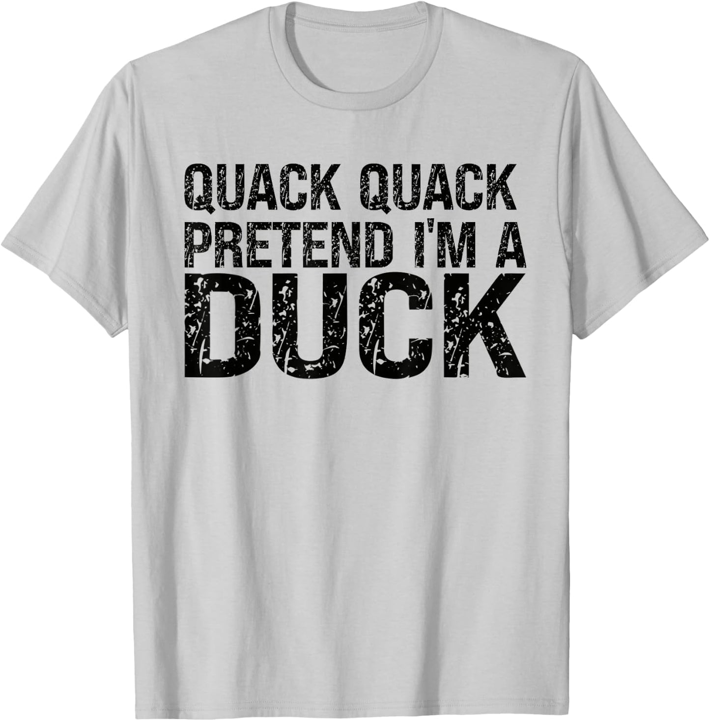 Pretend I'm A Duck Shirt Matching Kids Adult Duck Costume T-Shirt - T-Shirt | Ash