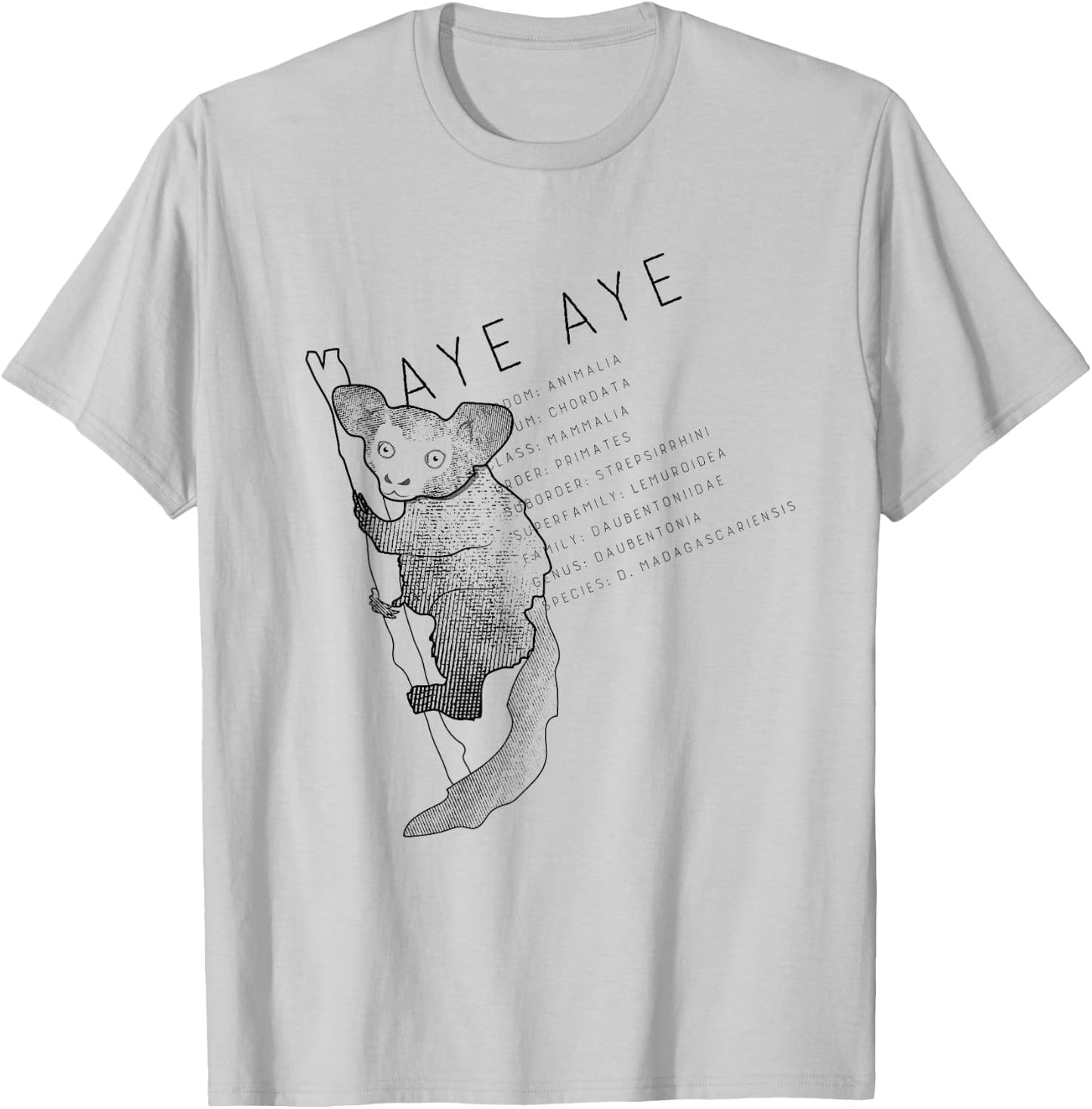 Aye Aye Lemur T-Shirt - T-Shirt | Ash