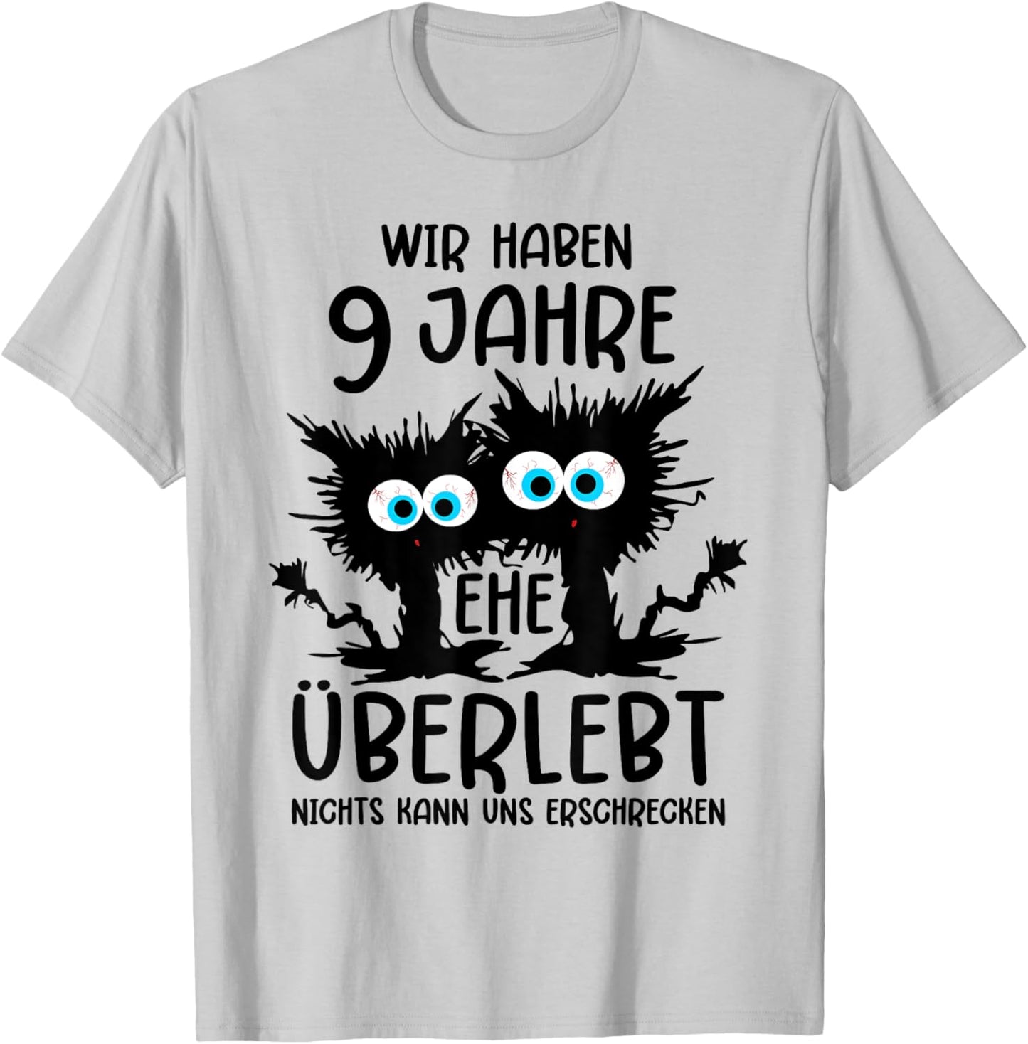 9 Jahre Verheiratet Keramikhochzeit Ehemann 9. Hochzeitstag T-Shirt - T-Shirt | Ash