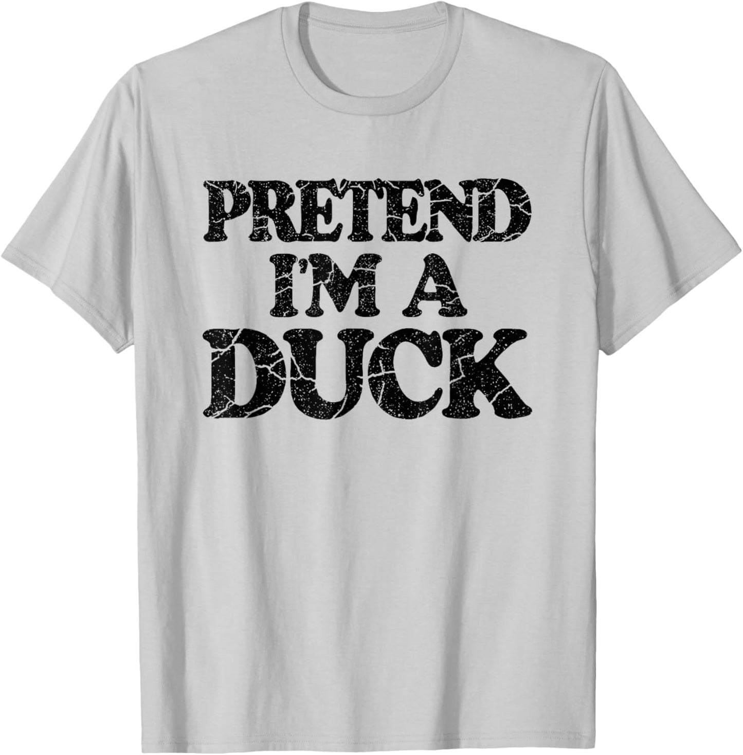 Pretend I'm A Duck Shirt Kids DIY Easy Halloween Costume T-Shirt - T-Shirt | Ash