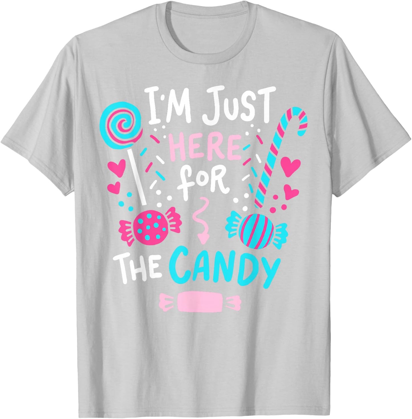 Halloween Candy Cute Gift T-Shirt - T-Shirt | Ash