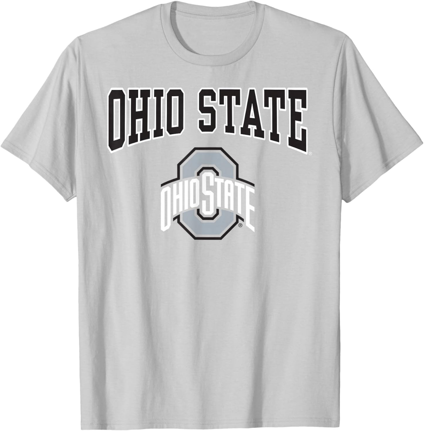 Ohio State Buckeyes Arch Logo Red Officially Licensed T-Shirt - T-Shirt | Ash