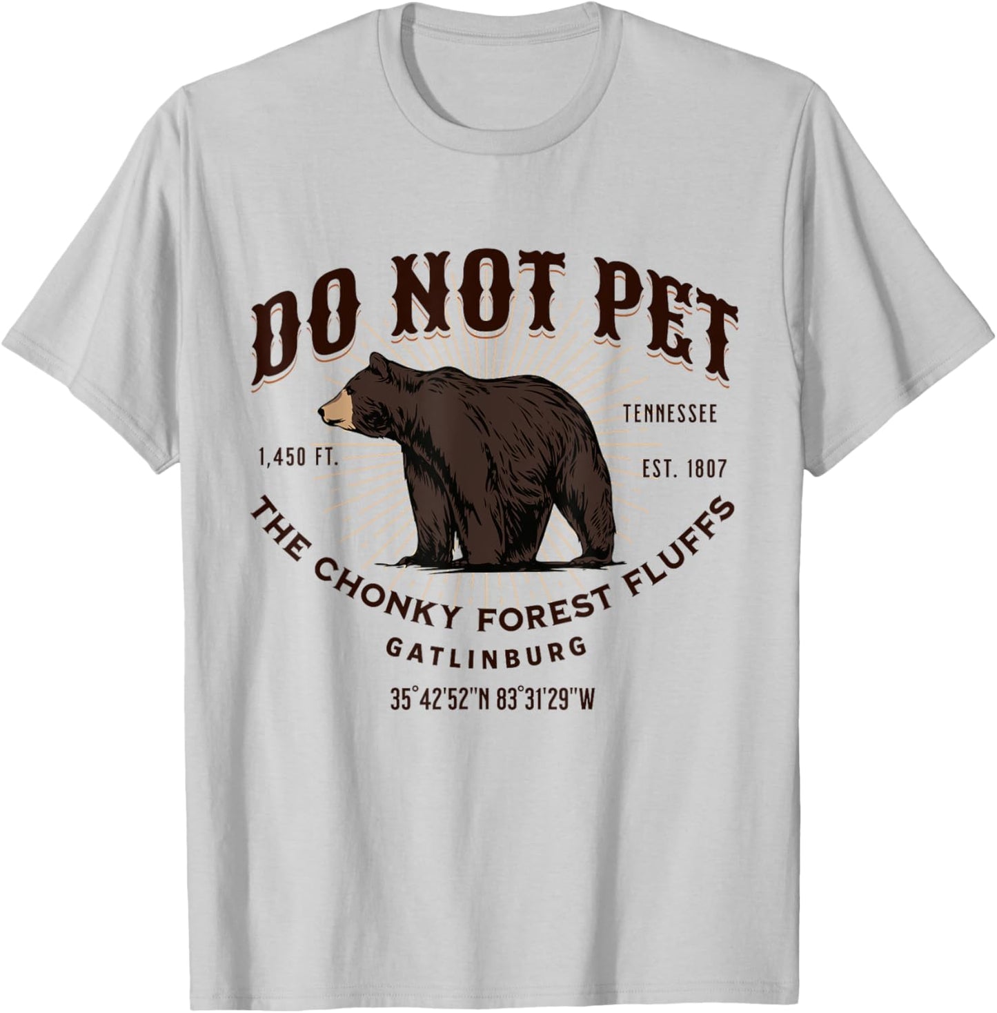 Gatlinburg Tennessee Black Bear Funny Souvenir T-Shirt - T-Shirt | Ash