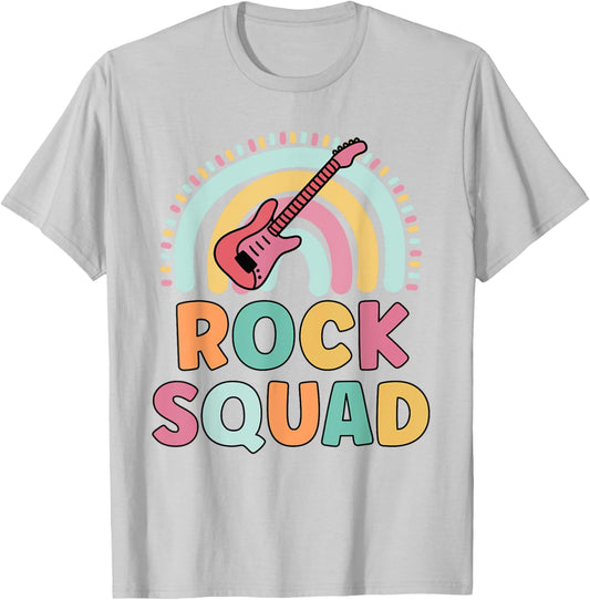 Rock Squad Funny Matching For Girls Band Rock T-Shirt - T-Shirt | Ash