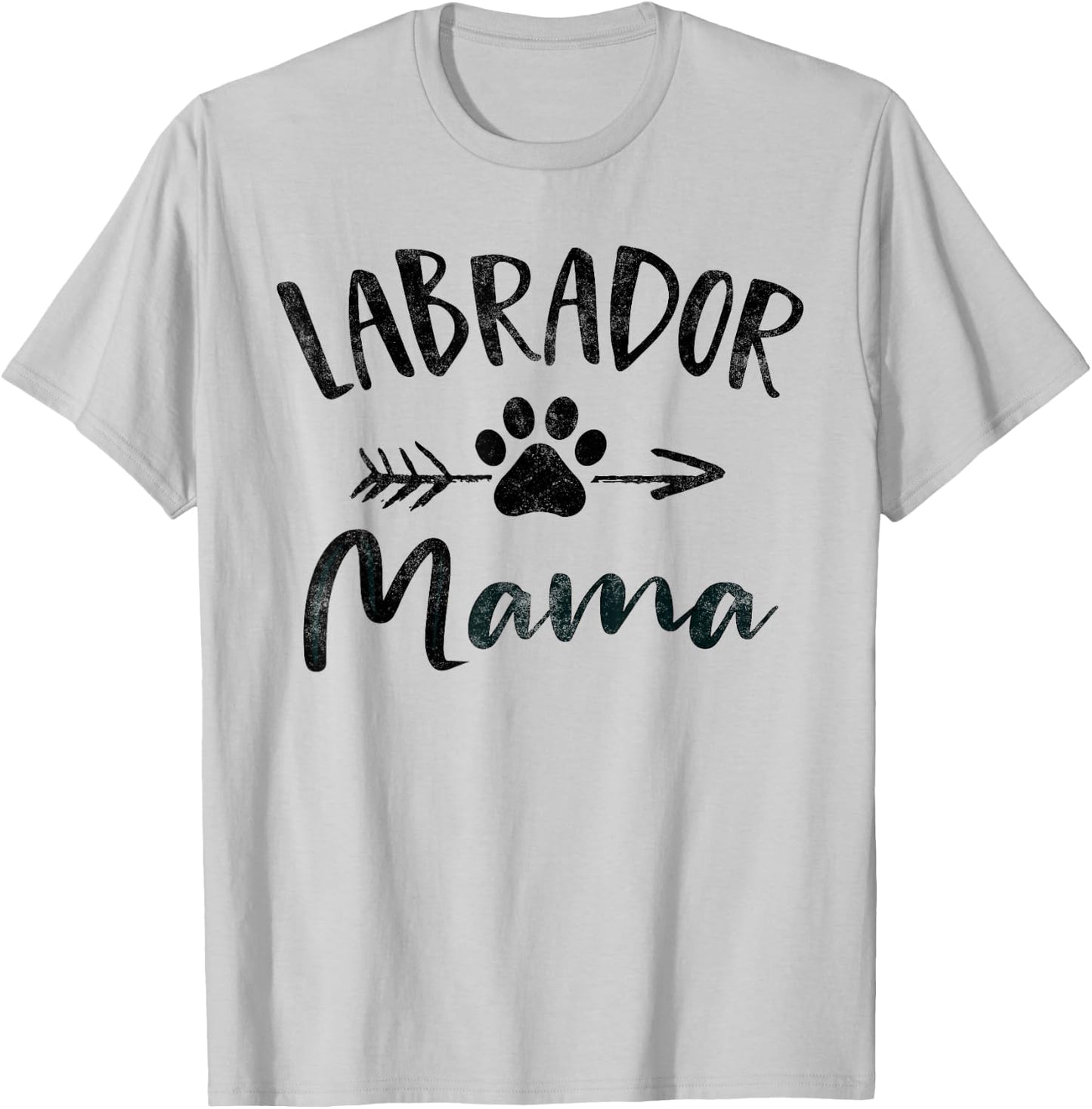 Labrador Mama Lab Retriever Lover Pet Owner Gifts Dog Mom T-Shirt - T-Shirt | Ash