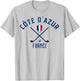 Cote D' Azur France Golf . T-Shirt - T-Shirt | Ash