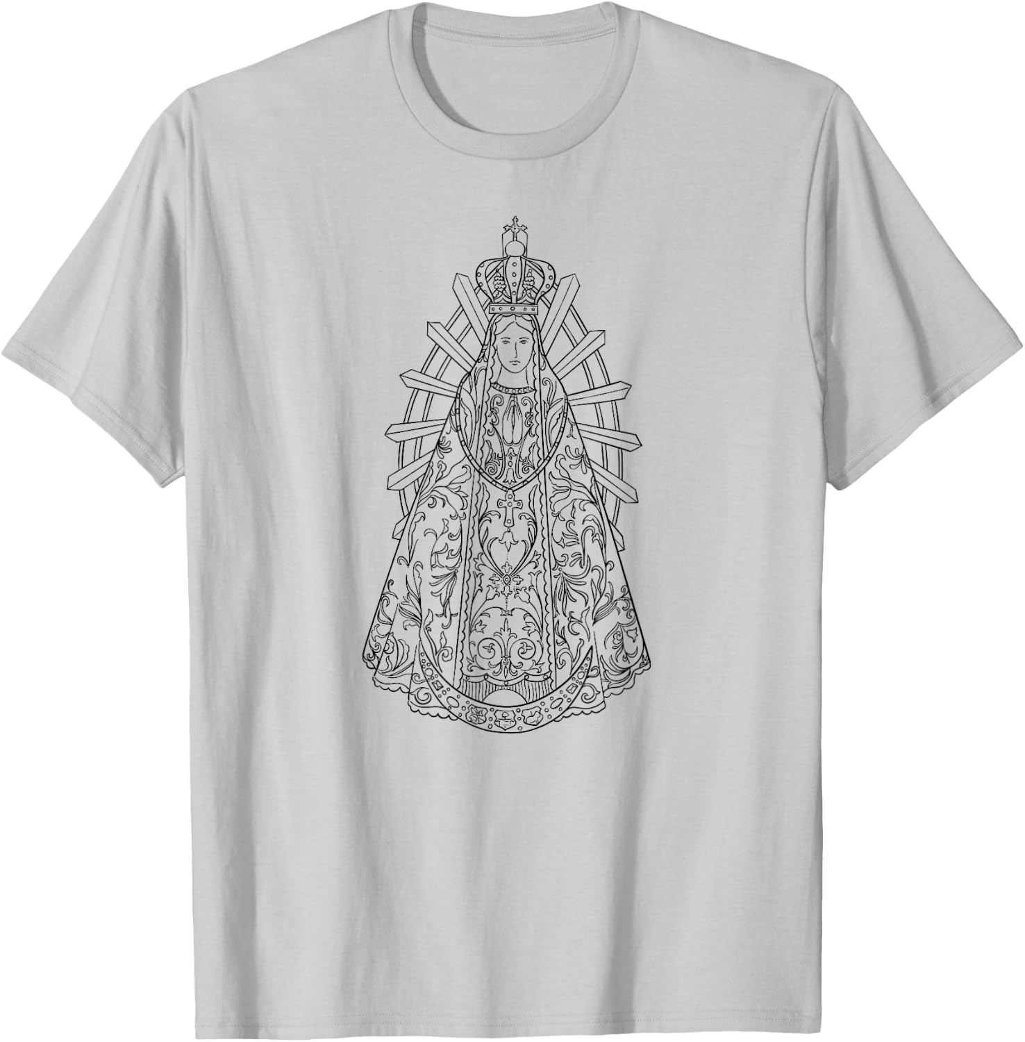 Lady of Lujan - Lady of Lujan - Virgen de Lujan T-Shirt - T-Shirt | Ash